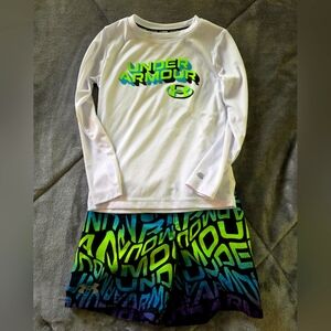Under Armour Kids Swim Set - White and Blue